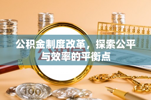 博望公积金制度改革，探索公平与效率的平衡点
