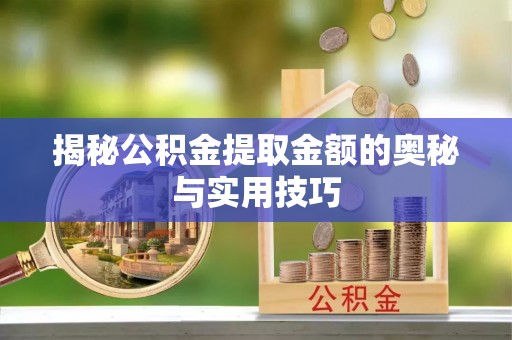 博望揭秘公积金提取金额的奥秘与实用技巧