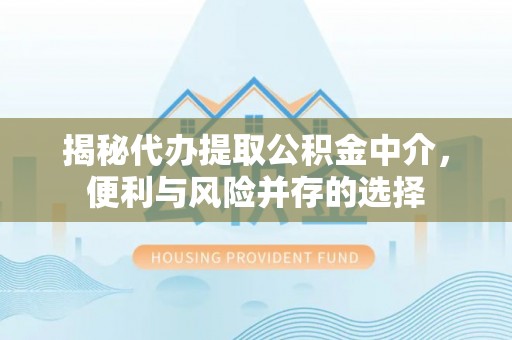 博望揭秘代办提取公积金中介，便利与风险并存的选择