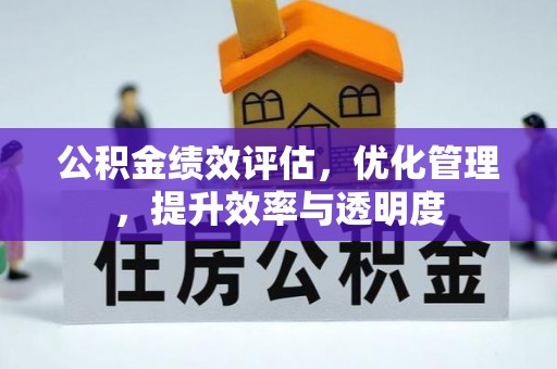 博望公积金绩效评估，优化管理，提升效率与透明度