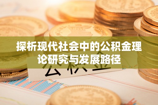 博望探析现代社会中的公积金理论研究与发展路径