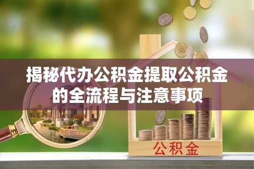 博望揭秘代办公积金提取公积金的全流程与注意事项