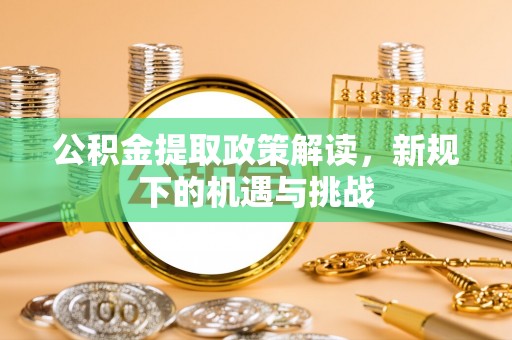 博望公积金提取政策解读，新规下的机遇与挑战