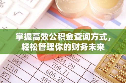 博望掌握高效公积金查询方式，轻松管理你的财务未来