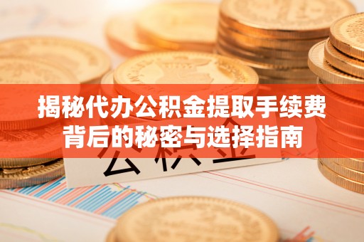 博望揭秘代办公积金提取手续费背后的秘密与选择指南