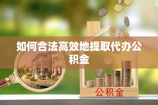 博望如何合法高效地提取代办公积金
