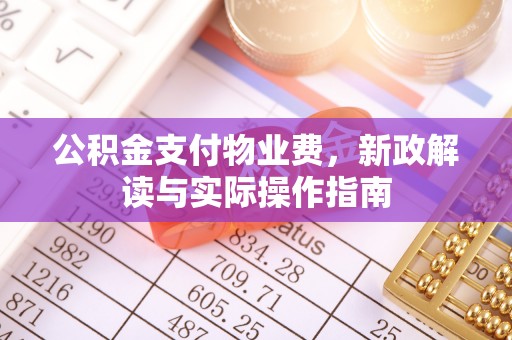 博望公积金支付物业费，新政解读与实际操作指南