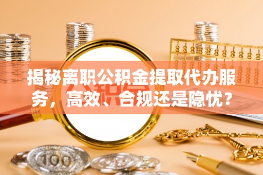 博望揭秘离职公积金提取代办服务，高效、合规还是隐忧？