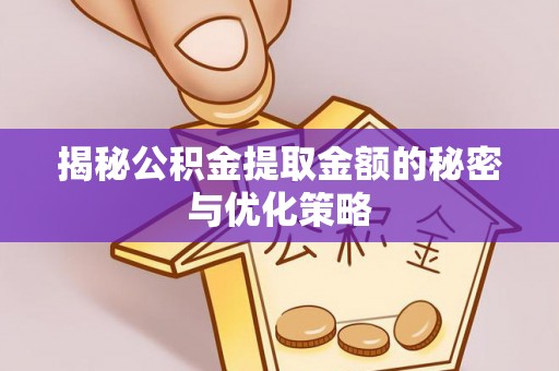 博望揭秘公积金提取金额的秘密与优化策略