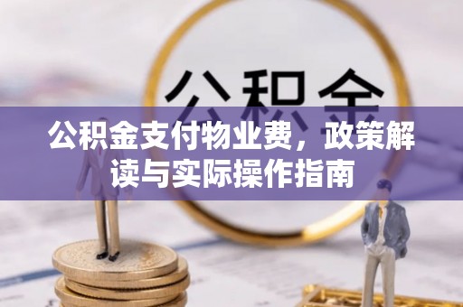 博望公积金支付物业费，政策解读与实际操作指南